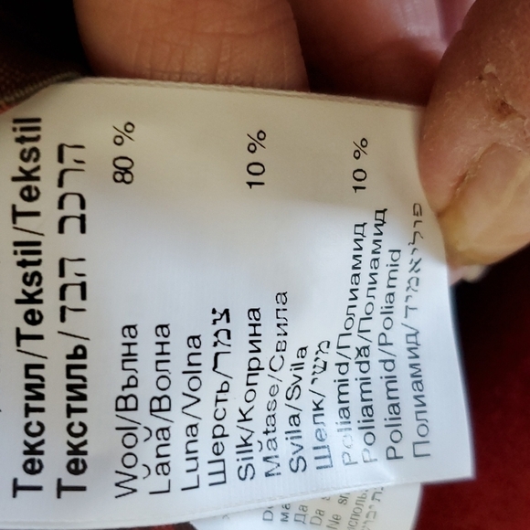 KENSOL- Womens Red Wool/Silk Blend Edgy Chic Jacket Coat New! Sz.Medium - Picture 9 of 14